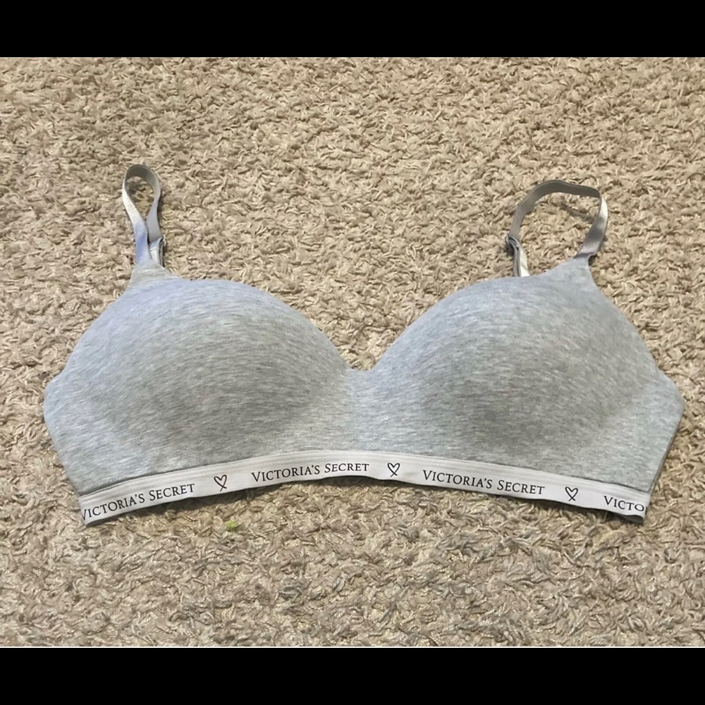 Victoria Secret 34DDD Wireless Bra Gray